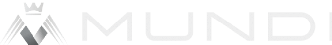 Mundi Worldwide Chauffeured Services logo in elegant white font with a crown icon
