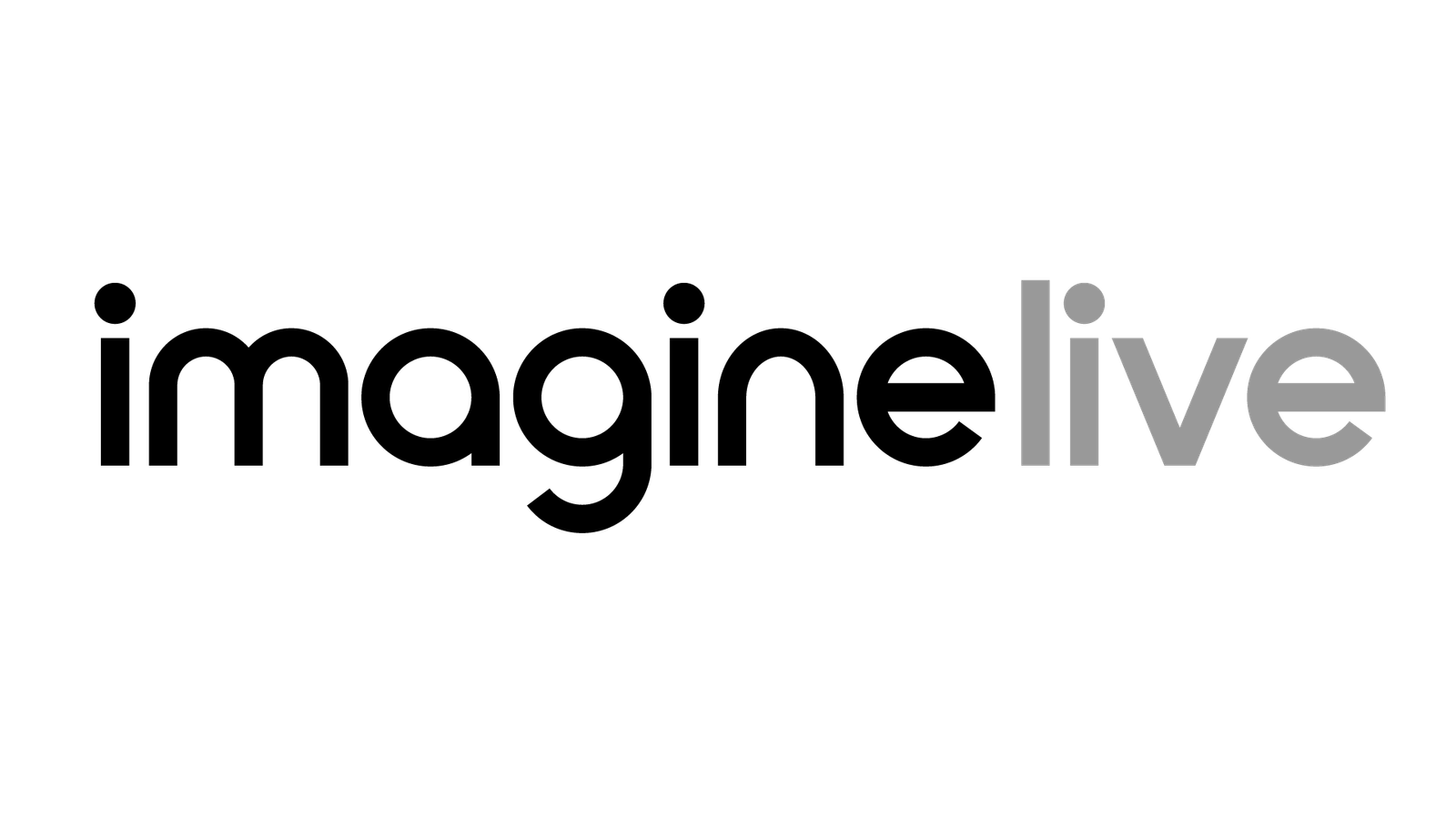 Imagine Live logo with clean black and grey design