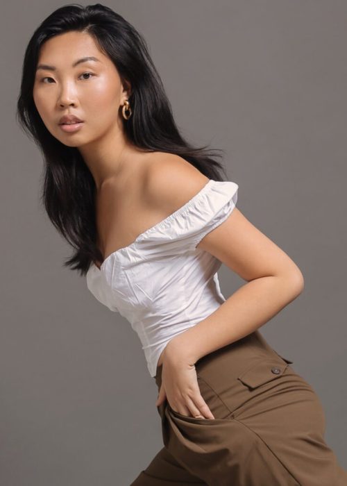 Natural beauty of Nina captured in soft lighting.